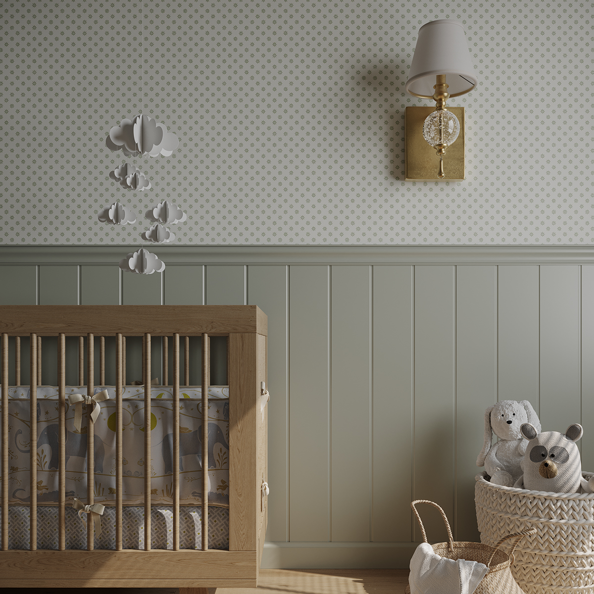 Стеновая панель под покраску Ultrawood Wain 0328 2800×133×6 фото в интерьере